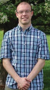 Andrew Jordan is one of the student leaders for the Catholic Student Coalition at UW-Whitewater and he hopes to stay in the college setting by teaching theology. (submitted photo courtesy of Andrew Jordan)