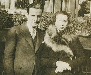 Gil and Eleanor Kraus pose in front of their home on Cypress Street in Philadelphia. (Submitted photo courtesy the Kraus family)