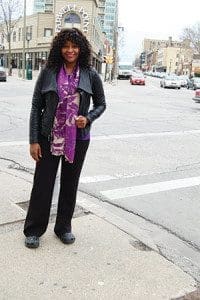 Lyah Holmes, St. Francis of Assisi Parish, Milwaukee, gives back to her community by using her education as a nurse practitioner. She volunteers for several organizations including at the medical clinic at Repairers of the Breach. (Catholic Herald myFaith photo by Ricardo Torres)