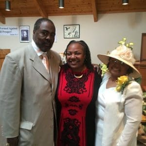 Left to right: Ted, daughter Kimberly, and mother Joyce. (submitted photo)