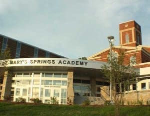 A 100,000 square foot addition and renovation of the high school highlight the changes at St. Mary’s Springs Academy, Fond du Lac. A $26 million campaign funded the new K-12 consolidated campus which opened this fall. The school has $1 million of its goal remaining to be raised which will raise funds for the completion of the new central worship space, “The Chapel of St. Mary, Our Lady of the Ledge.” (Catholic Herald photo by Colleen Jurkiewicz) 