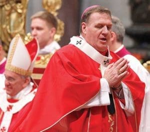 Cardinal-designate Joseph W. Tobin of Indianapolis is pictured in a 2013 photo at the Vatican. Pope Francis has accepted the resignation of Archbishop John J. Myers of Newark, N.J., and named Cardinal-designate Tobin to succeed him. (CNS photo/Paul Haring)