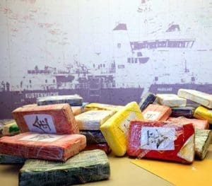 Boxes of cocaine are seen in Hamburg, Germany, March 18. Pope Francis said Nov. 24 that the “vast, powerful networks” behind the drug trade kill not only those who become slaves to drugs, they also kill those “who want to destroy this slavery” -- such as judges or others who seek to stamp out criminal organizations. (CNS photo/Christian Charisius, EPA)