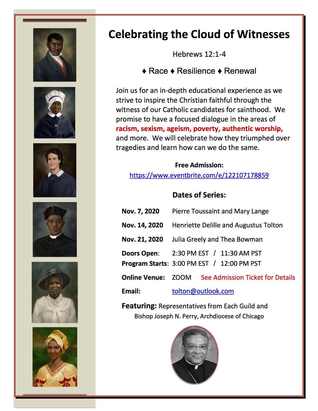 Final Flyer-Black Catholic History Month Virtual Events