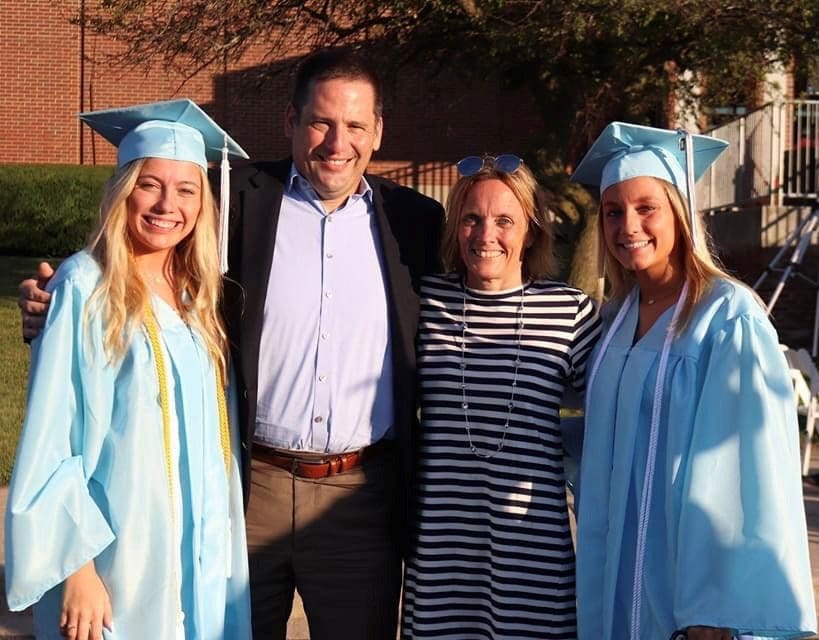 Daughter Madeline Hoch Me Wife Lori Hoch Daughter Katherine Hoch That is at STM Graduation 2020.