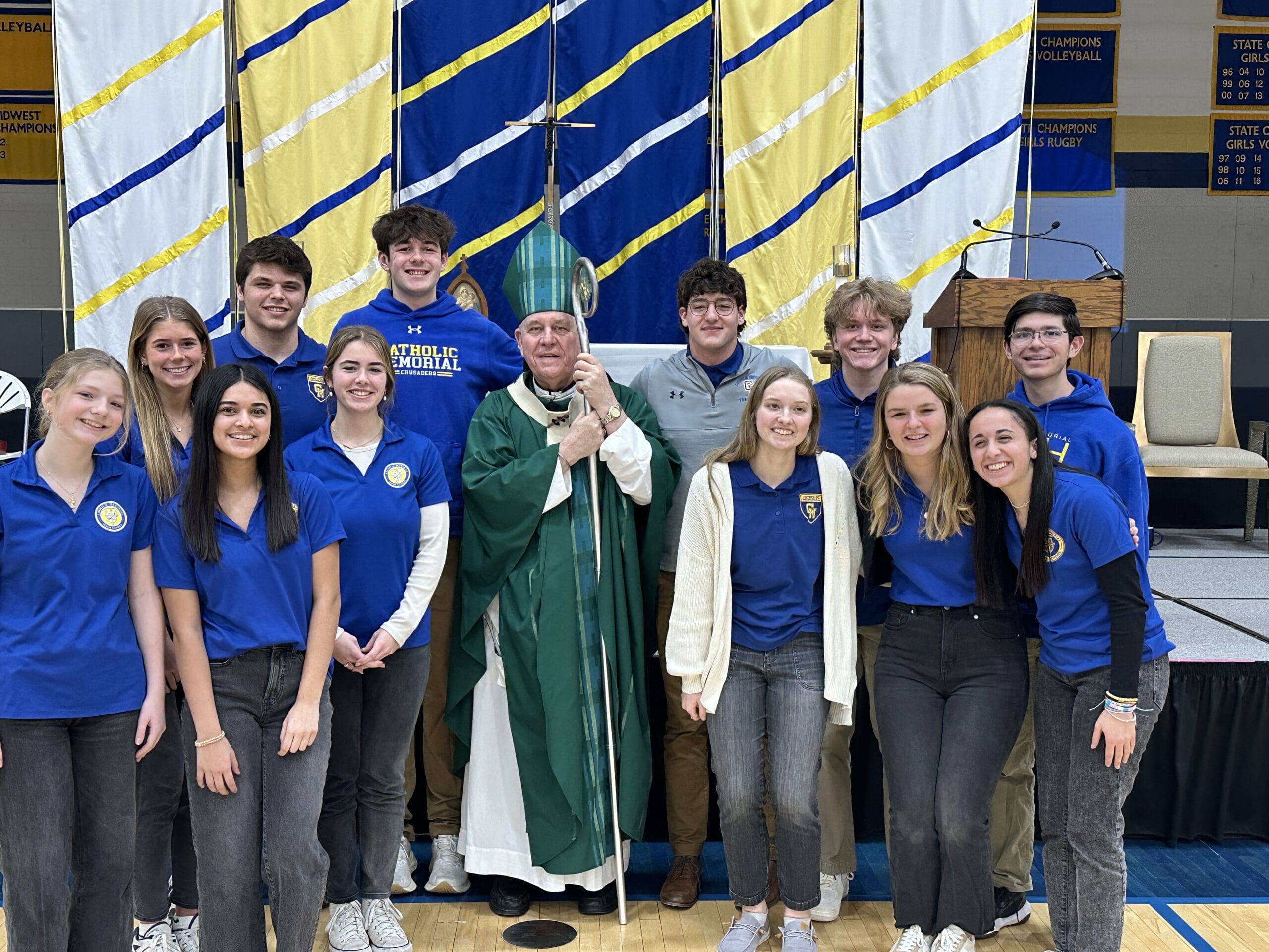 CMH students with Archbishop