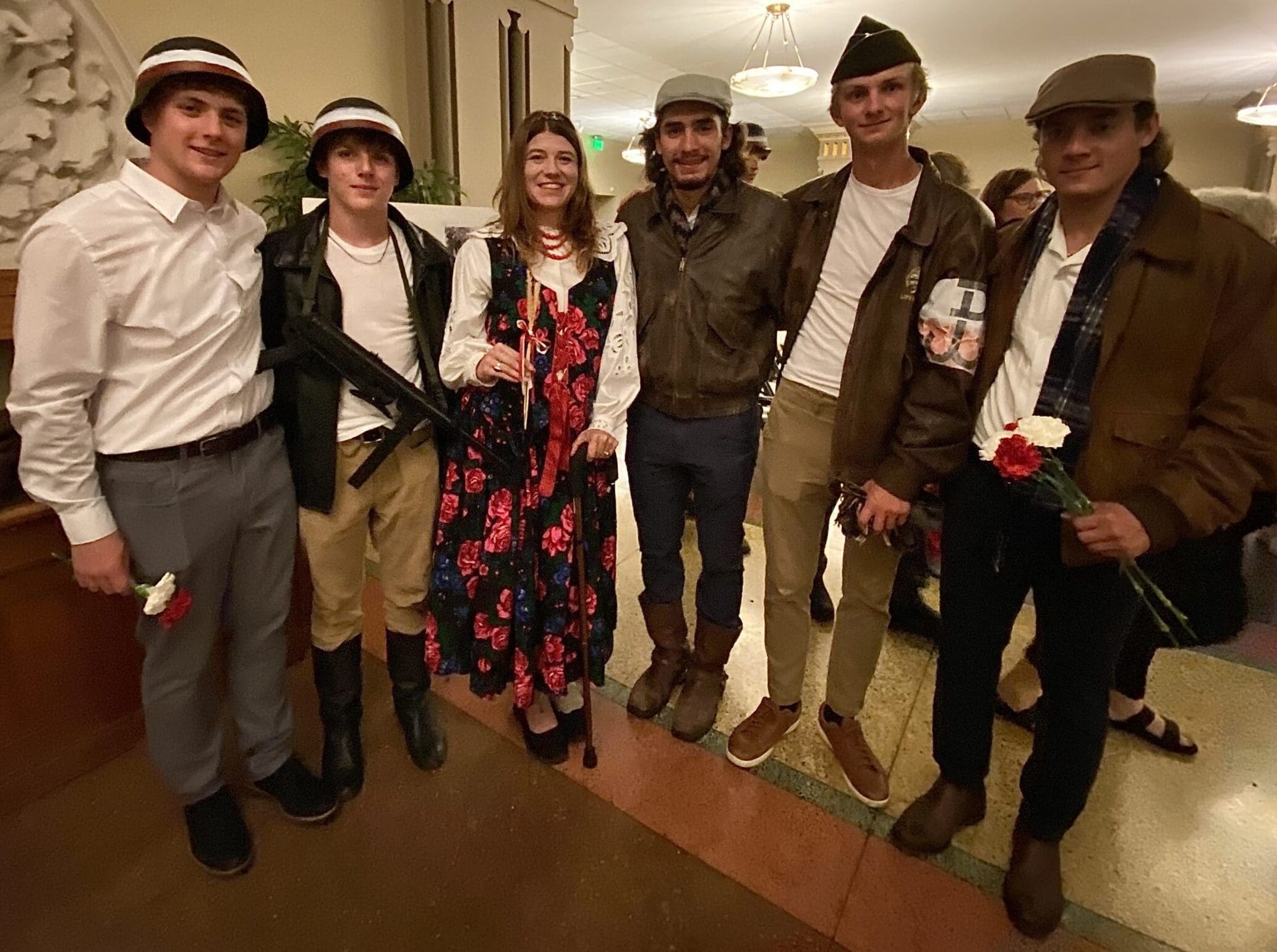 Mira with the musicians who performed at the reception