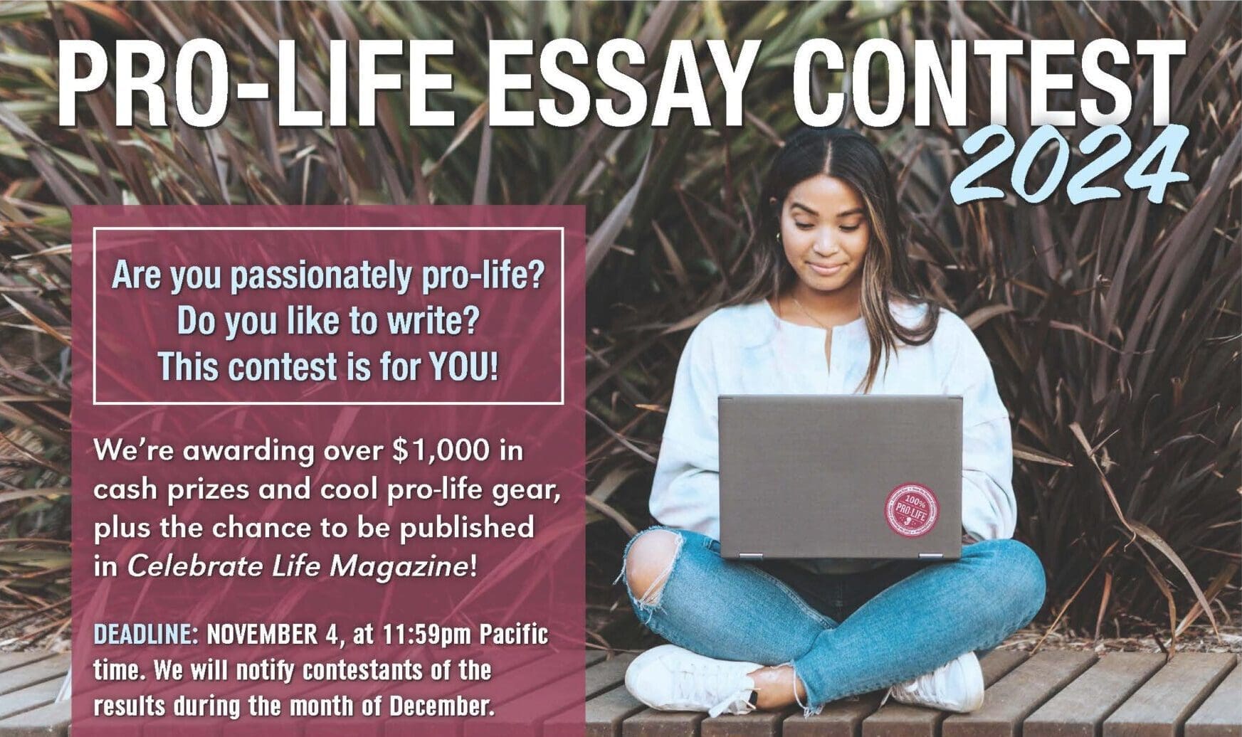 ProLifeEssayContest2024flyer