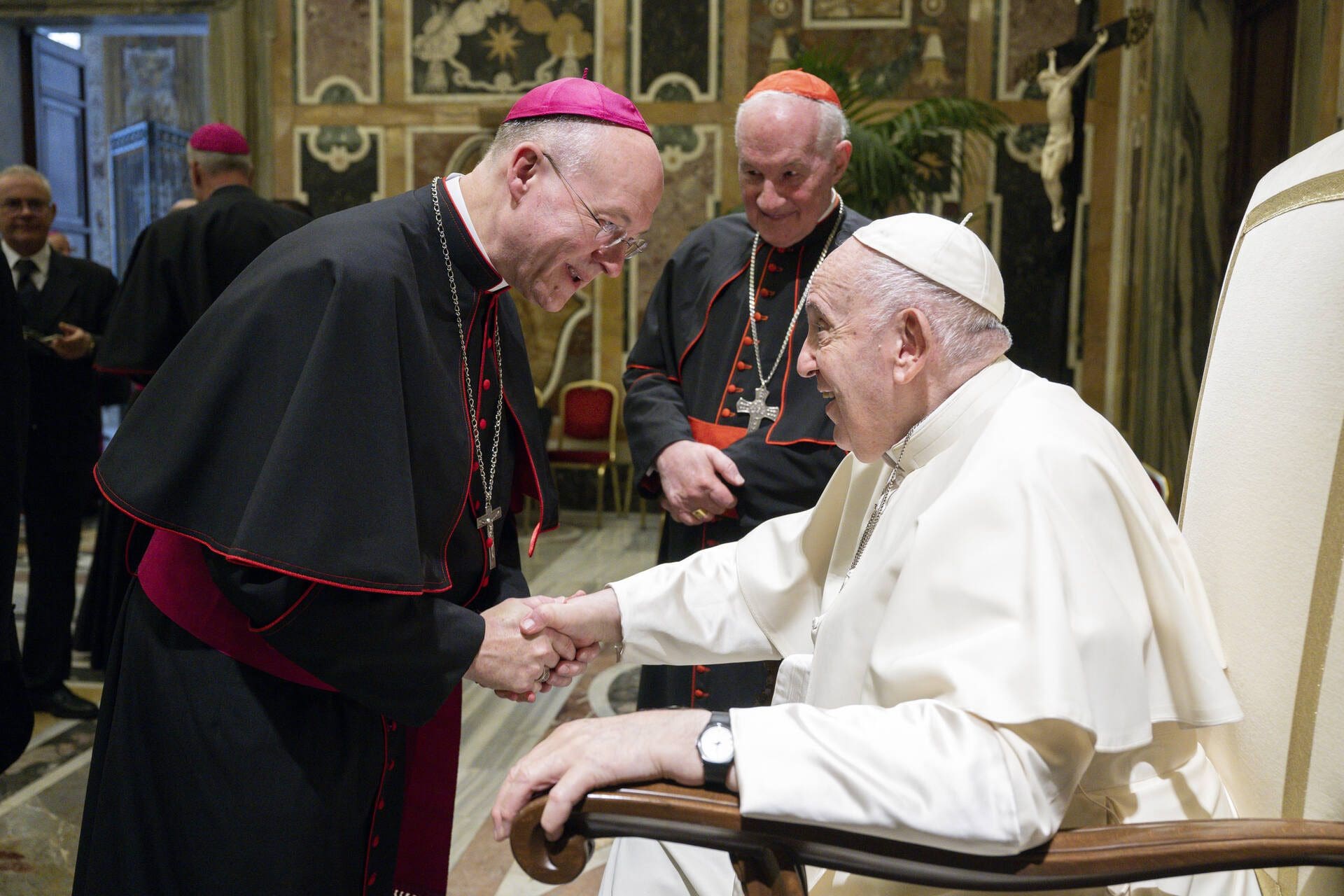 Grob – with Pope Francis