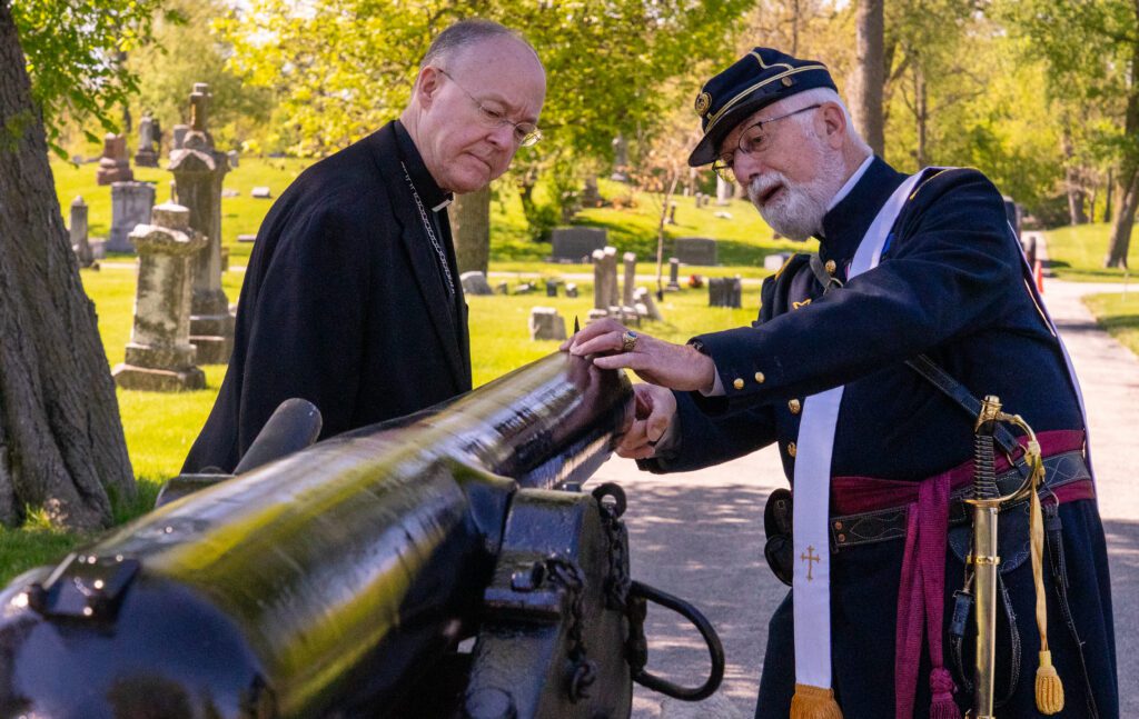 20250526 Memorial Day at Calvary – Archbishop Grob and Deacon Collins