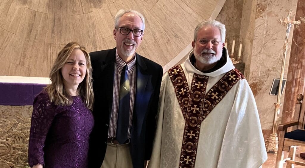 Tim and Susan and Fr. Jude