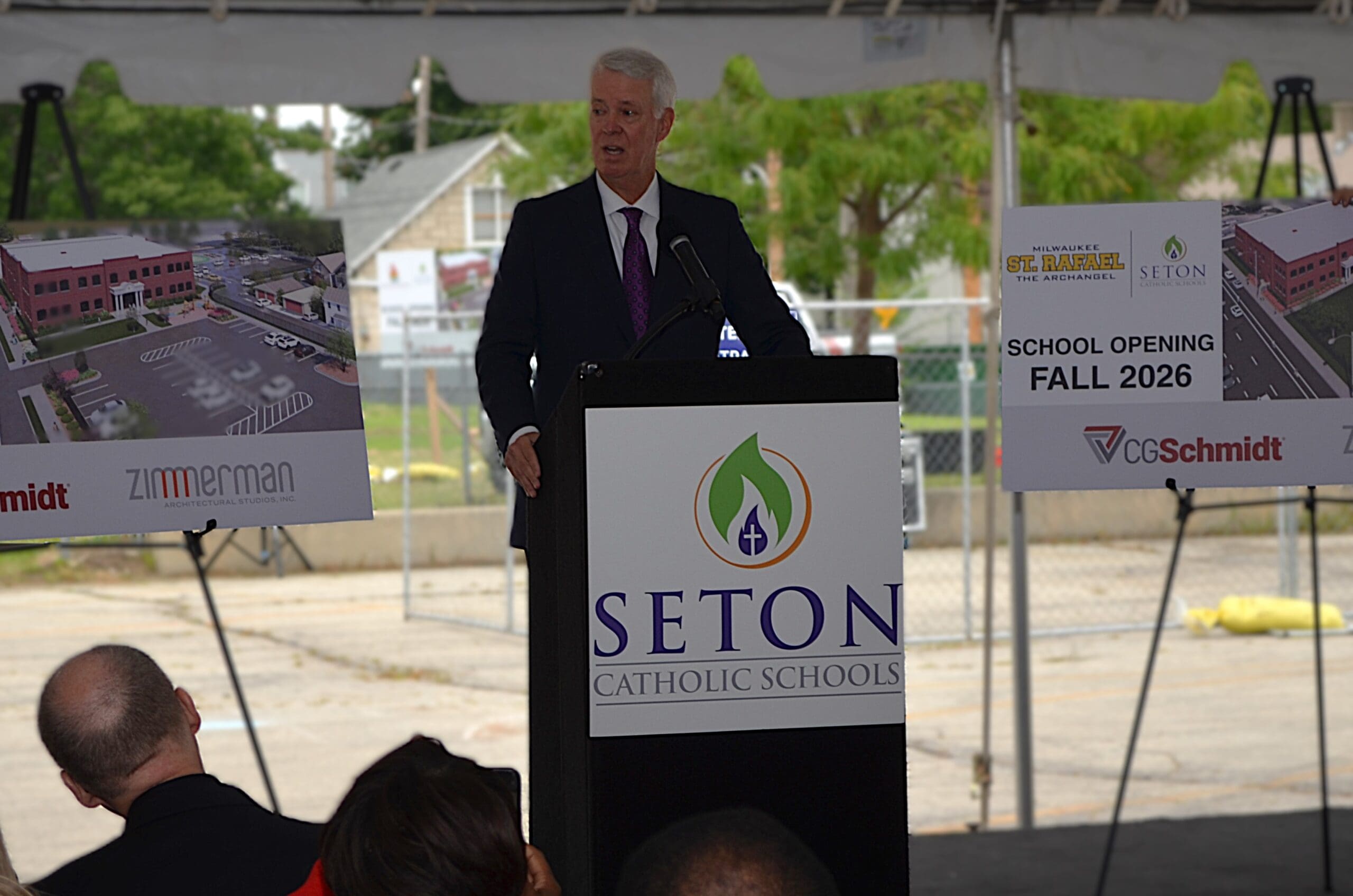 Seton Schools groundbreaking_002PeaceofPeace, StRafaeltheArchangel, Milwaukee