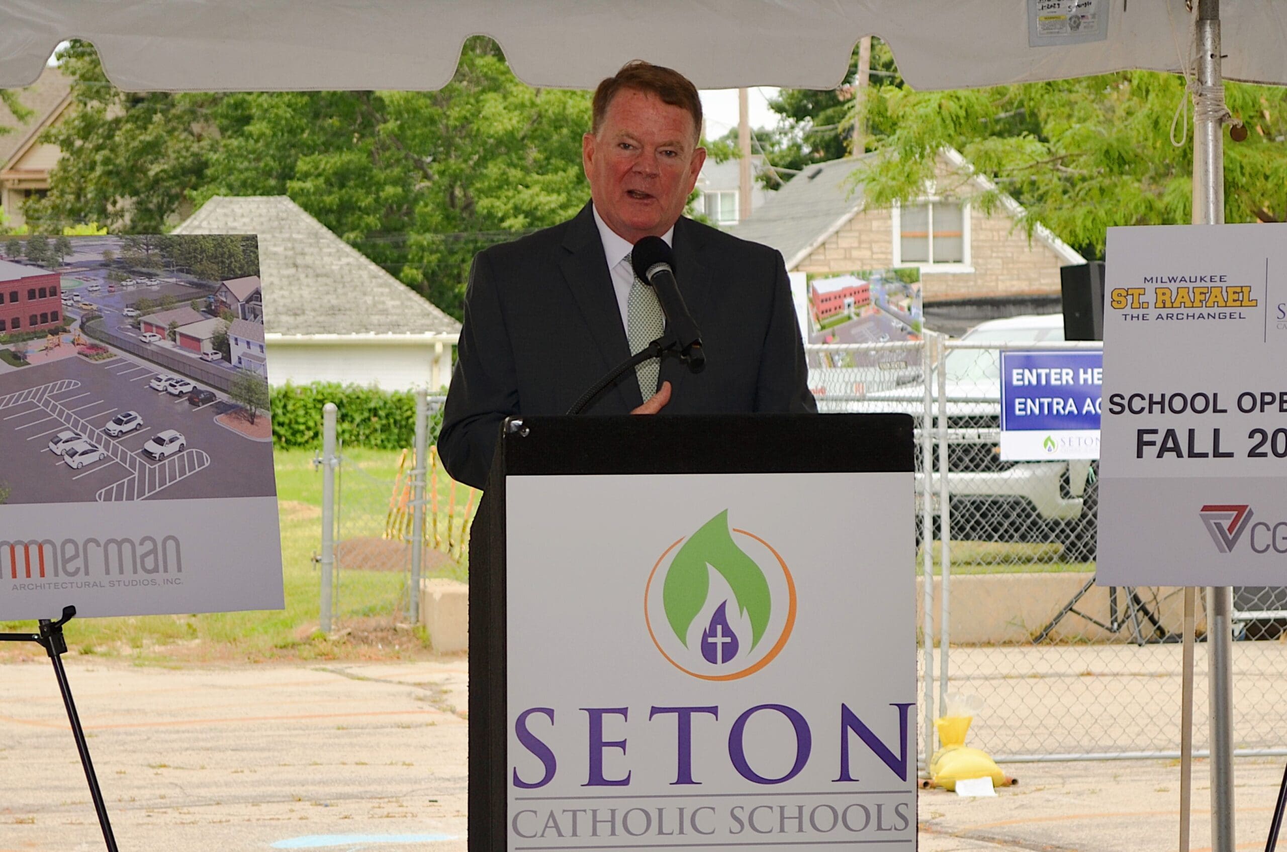 Seton Schools groundbreaking_005PeaceofPeace, StRafaeltheArchangel, Milwaukee