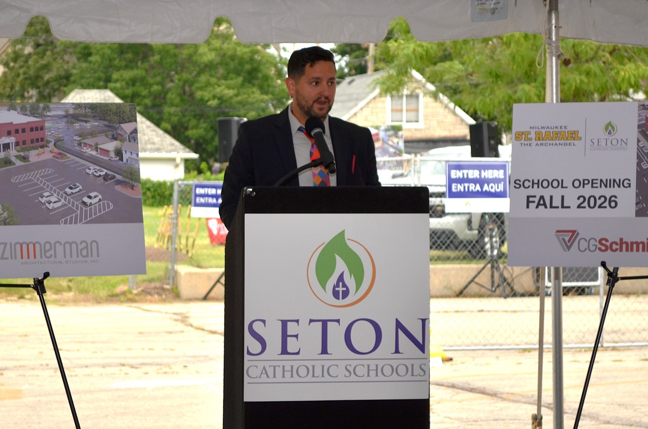 Seton Schools groundbreaking_011PeaceofPeace, StRafaeltheArchangel, Milwaukee