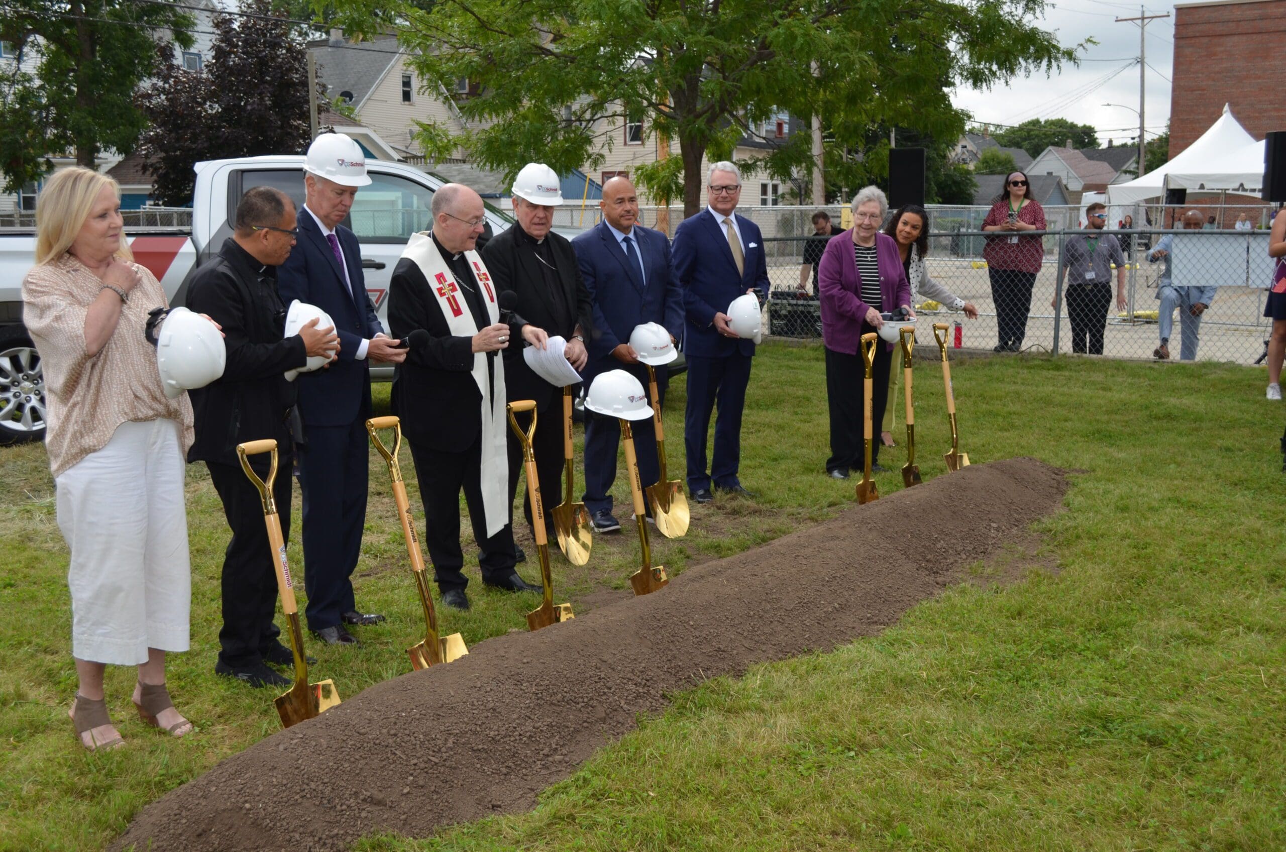Seton Schools groundbreaking_013PeaceofPeace, StRafaeltheArchangel, Milwaukee