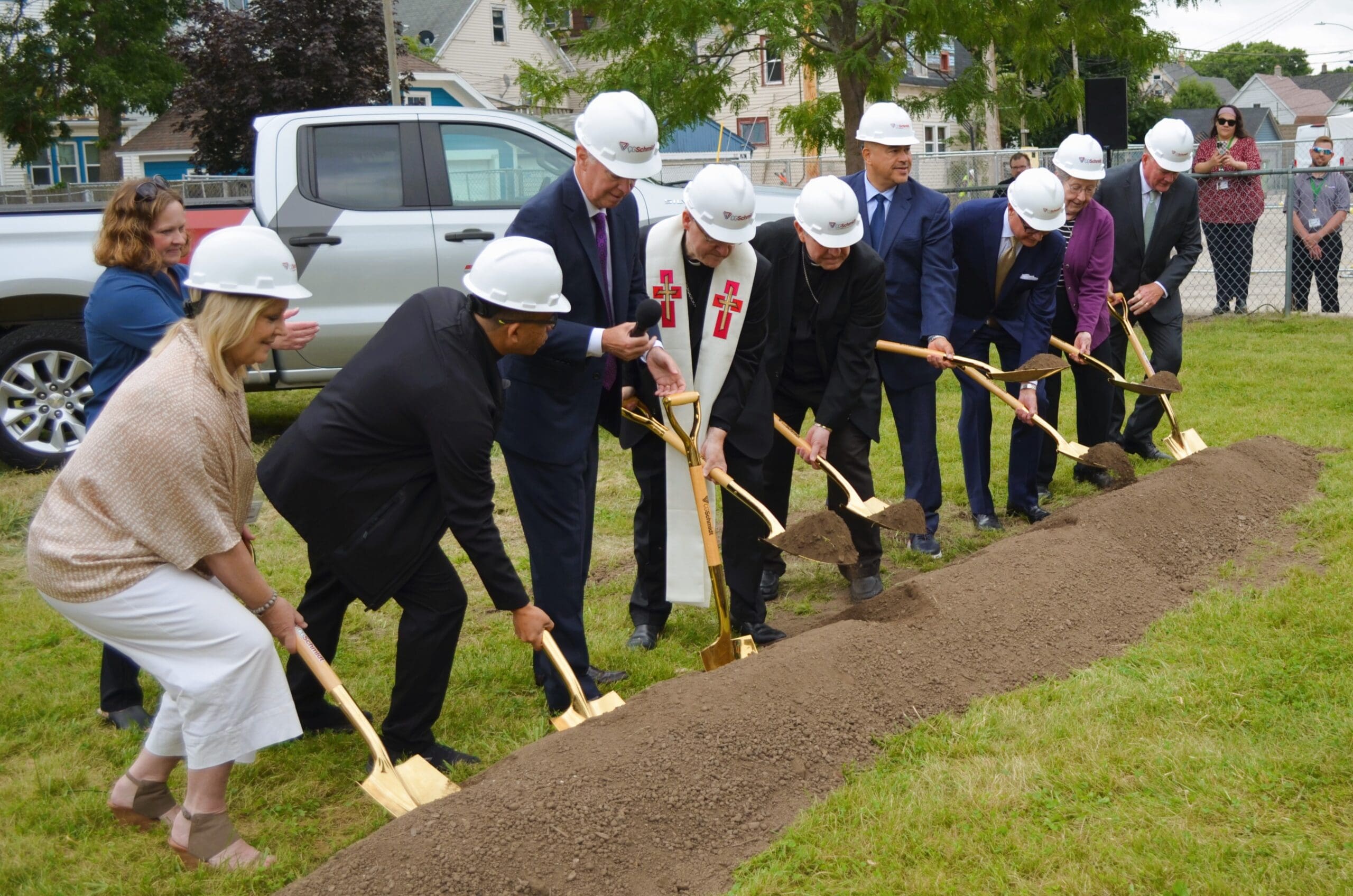 Seton Schools groundbreaking_015PeaceofPeace, StRafaeltheArchangel, Milwaukee