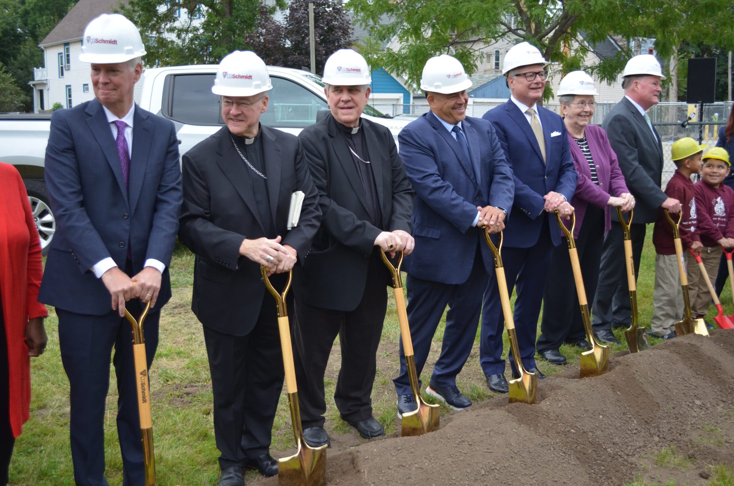 Seton Schools groundbreaking_017PeaceofPeace, StRafaeltheArchangel, Milwaukee